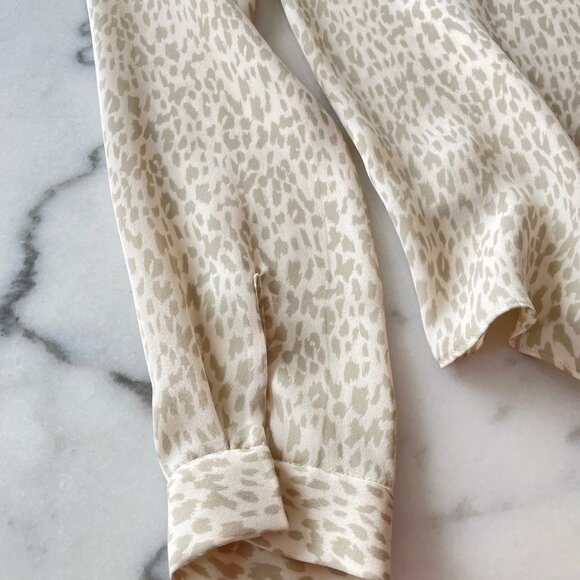 Aritzia Silk Leopard Print Silk Blouse - Picture 12 of 15